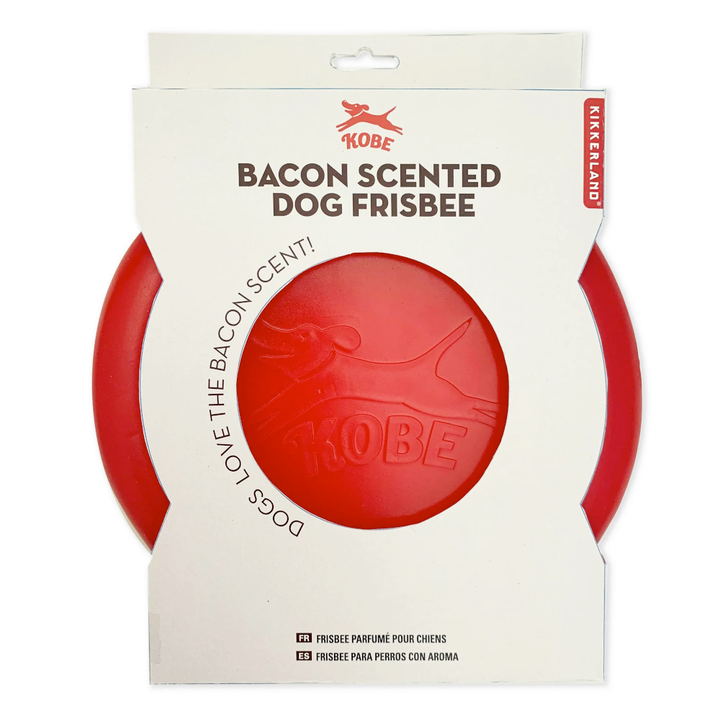 KIKKERLAND Toy Outdoor Fun Bacon Scented Dog Frisbee