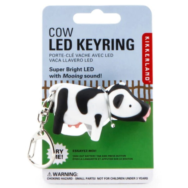 KIKKERLAND Unclassified Mooing Cow LED Keychain
