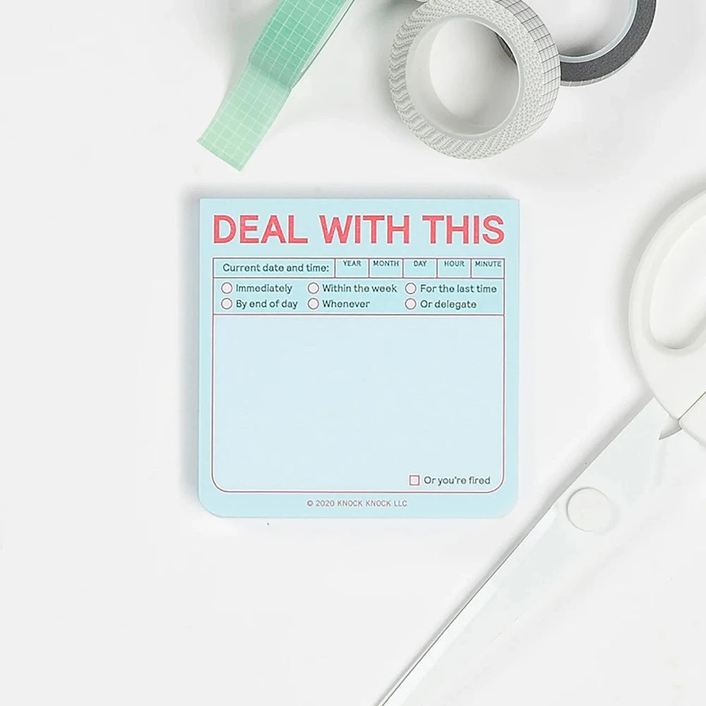 Knock Knock Office Goods Deal With This Sticky Note