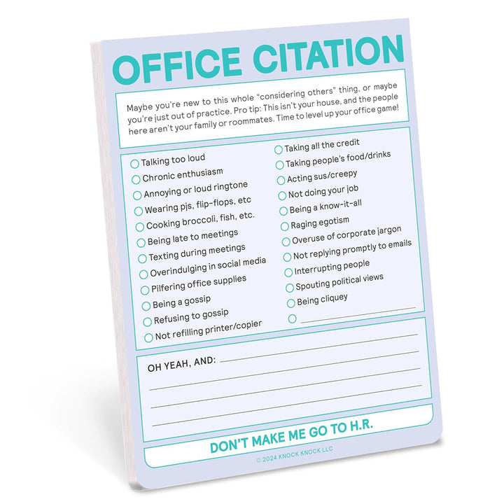 Knock Knock Office Goods Office Citation Nifty Note - Pastel