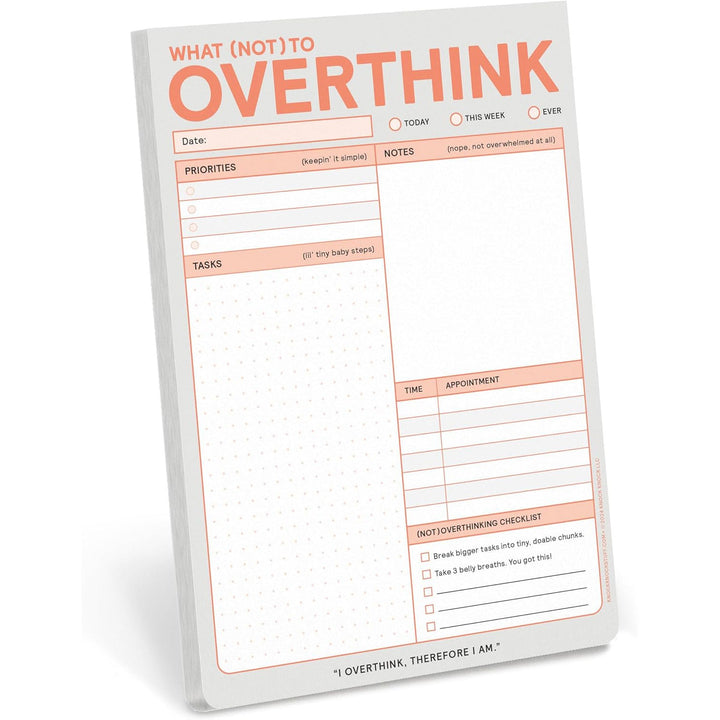 Knock Knock Office Goods What (NOT) to Overthink Pad