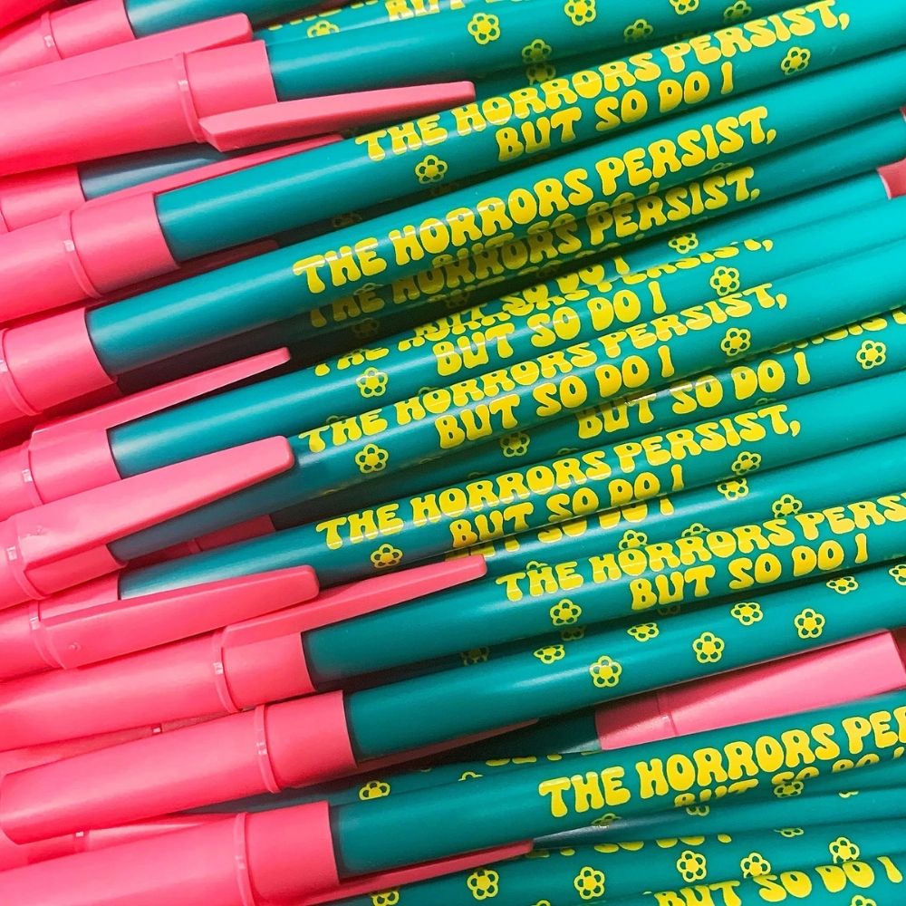 Krystan Saint Cat Arts & Crafts The Horrors Persist but so do i Whimsy Pen: