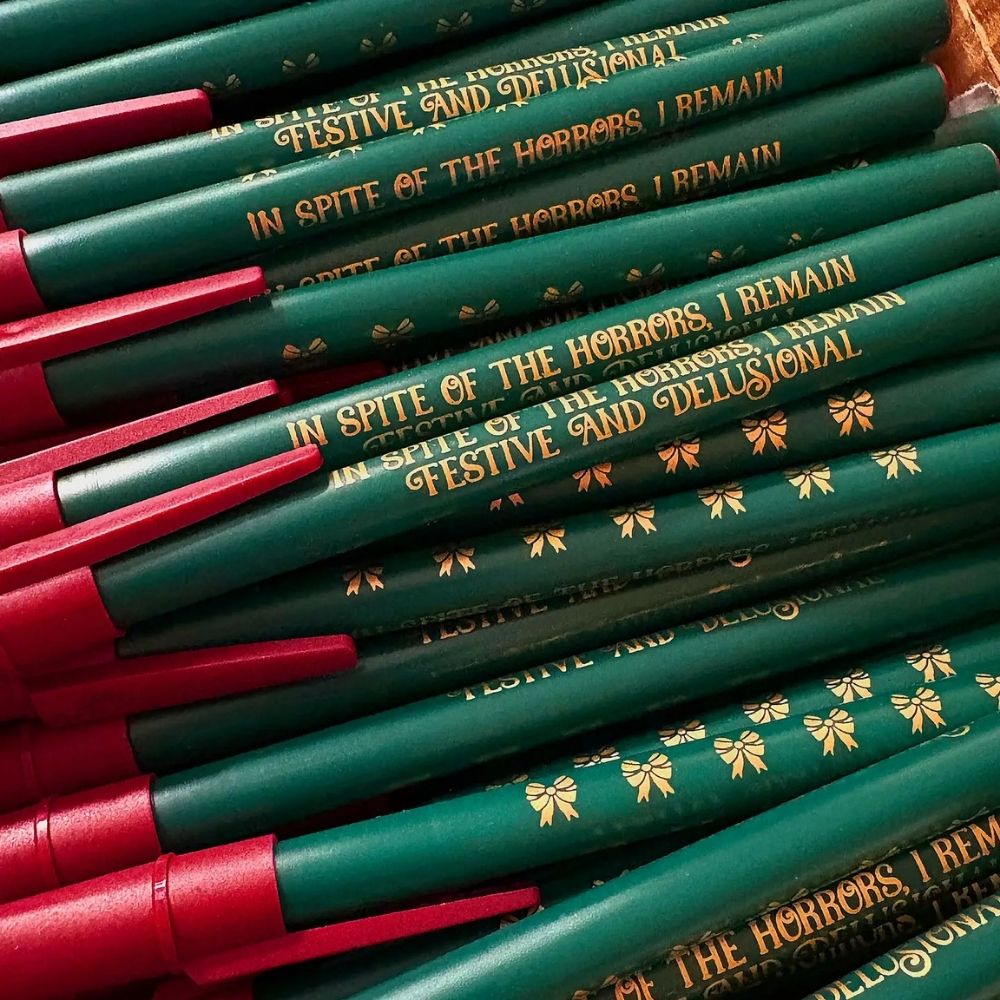 Krystan Saint Cat Office Goods In Spite of The Horrors Festive Christmas Ballpoint Pen