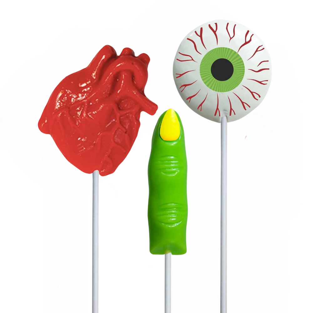 Melville Candy Candy Body Part Lollipops - Set of 3