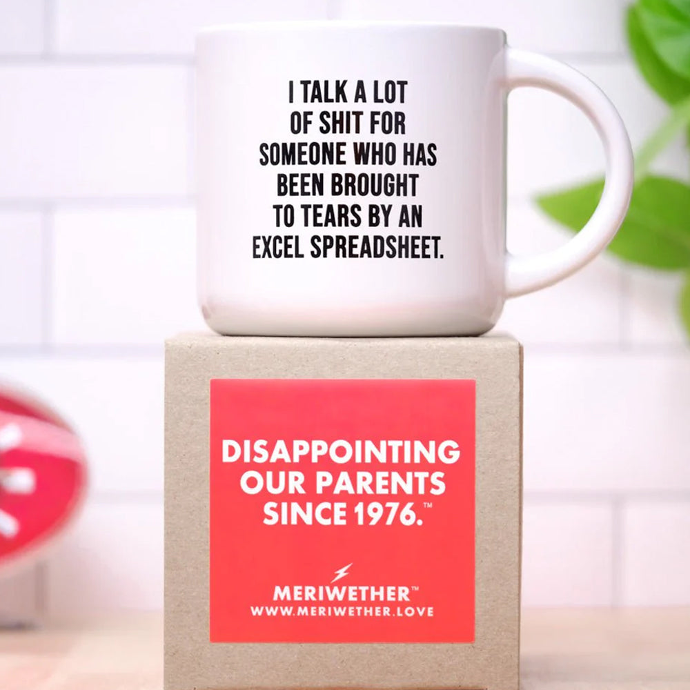 Meriwether Drinkware & Mugs Brought To Tears By Excel... Coffee Mug