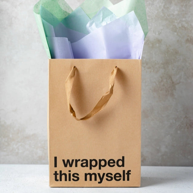 MilkToast Brands Bags & Pouches I Wrapped This Myself Med Gift Bag