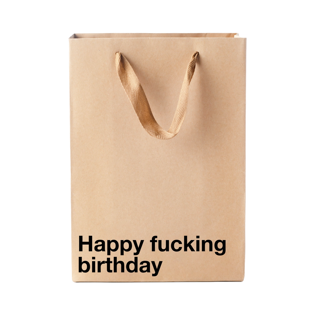 MilkToast Brands Bags & Pouches Snarky Gift Bag