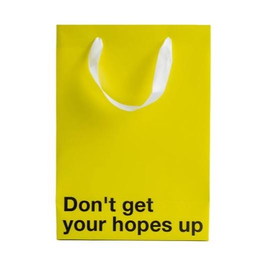 MilkToast Brands Gift & Flat Wrap "Don't Get Your Hopes Up" Gift Bag