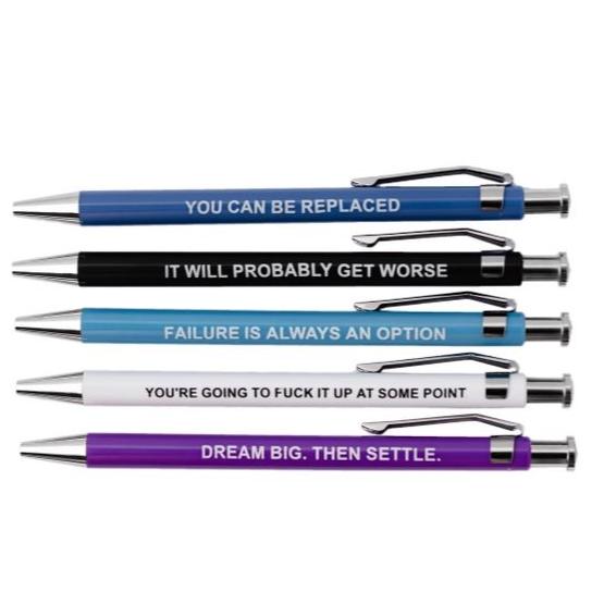 MilkToast Brands Office Goods Demotivational Pens