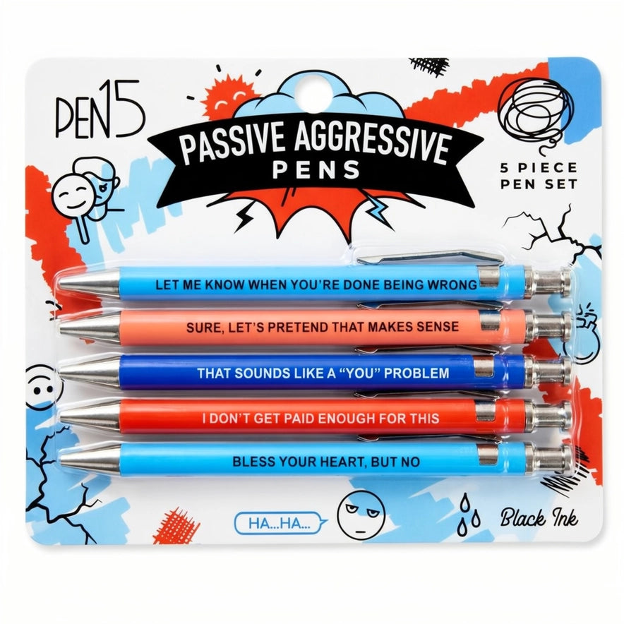 MilkToast Brands Office Goods Passive Aggressive Pens