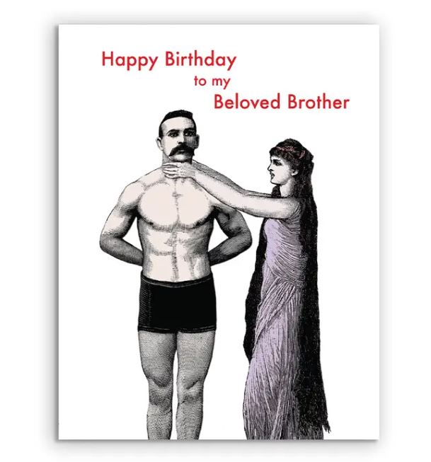Mincing Mockingbird Greeting Cards Brother Happy Birthday Card Beloved Sibling