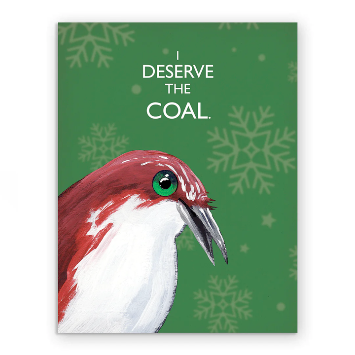 Mincing Mockingbird Greeting Cards Coal Christmas Card
