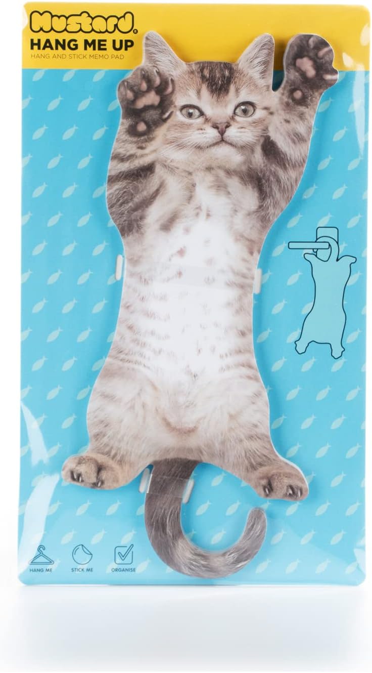 MUSTARD Funny Novelties Cat Hanging Notes