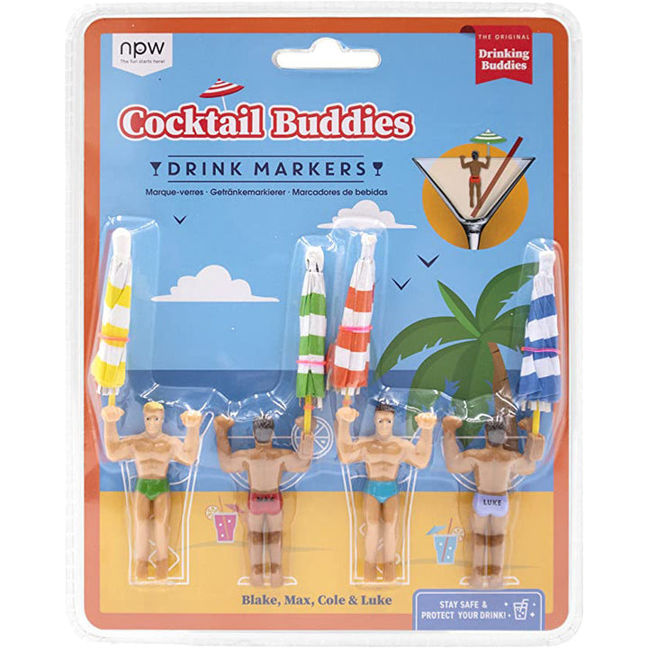 NPW Drinkware & Mugs Drinking Buddies - Cocktail & Wine Markers