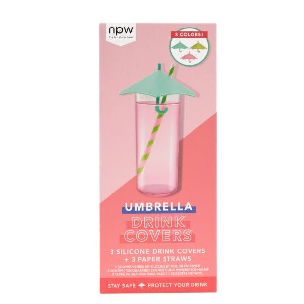 NPW Drinkware & Mugs Happy Hour Cocktail - Umbrella Drink Covers