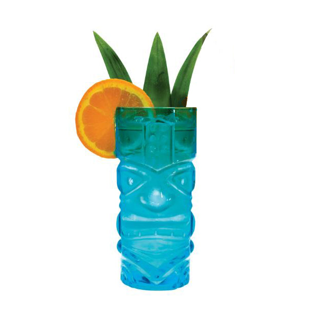NPW Drinkware & Mugs Happy Hour Tiki Cocktail Glass - Blue