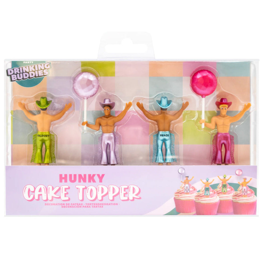 NPW Funny Novelties Hunky Cake Topper 4pk