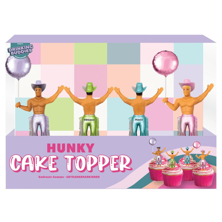 NPW Funny Novelties Hunky Cake Topper 4pk