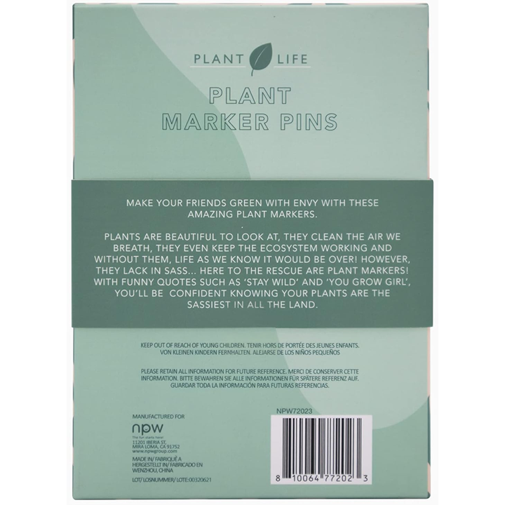 NPW Home Decor Plant Life Plant Marker Pins