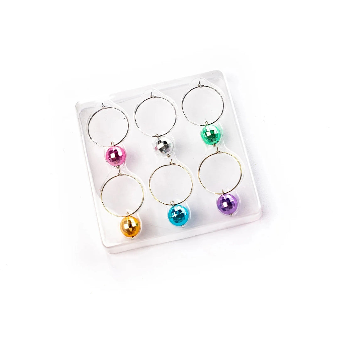 NPW Kitchen & Table Disco Drink Charms-6 Pack
