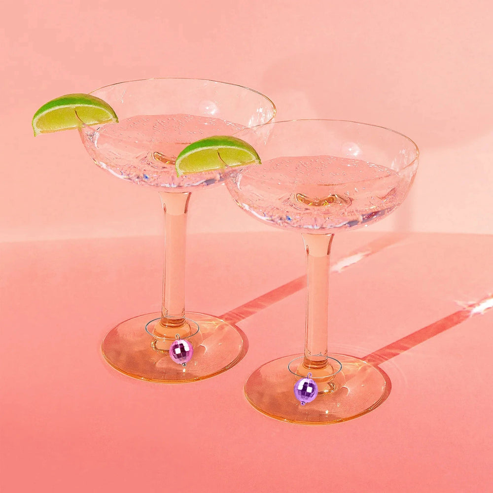 NPW Kitchen & Table Disco Drink Charms-6 Pack