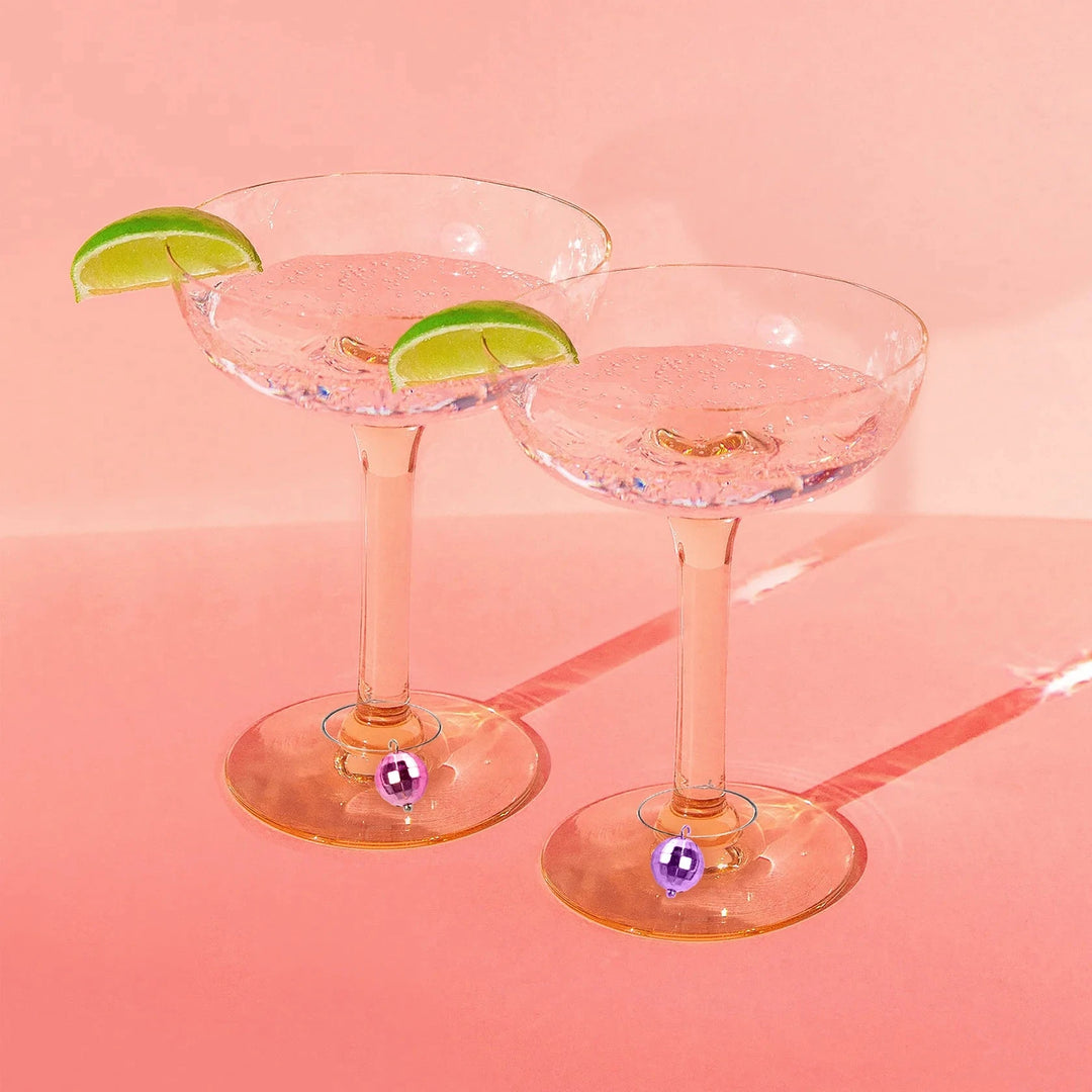 NPW Kitchen & Table Disco Drink Charms-6 Pack