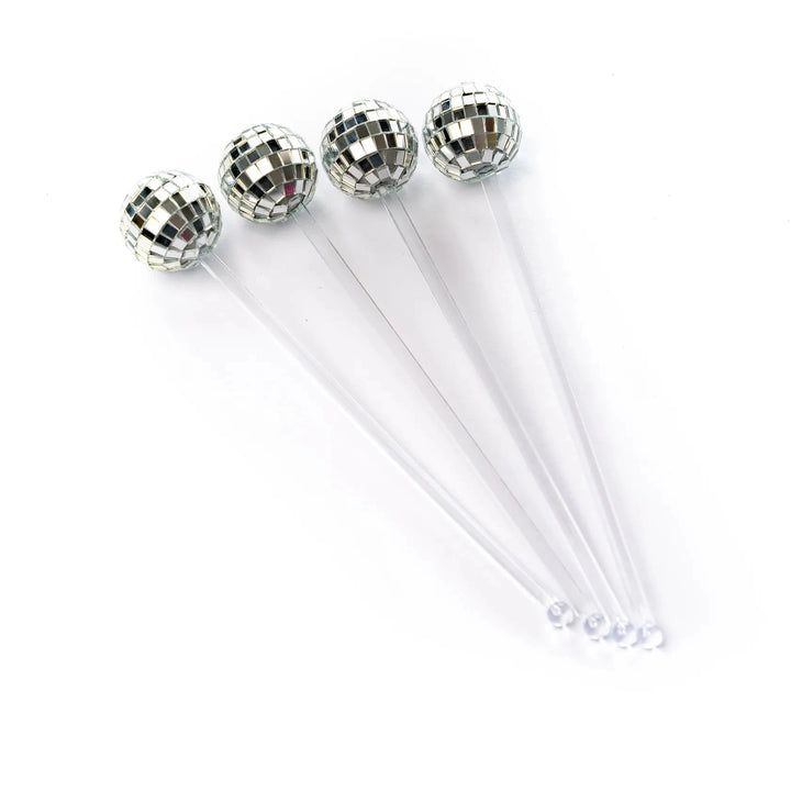 NPW Kitchen & Table Disco Drink Stirrers-4 Pack