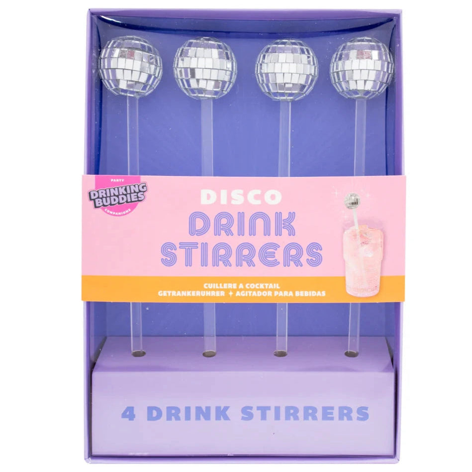 NPW Kitchen & Table Disco Drink Stirrers-4 Pack