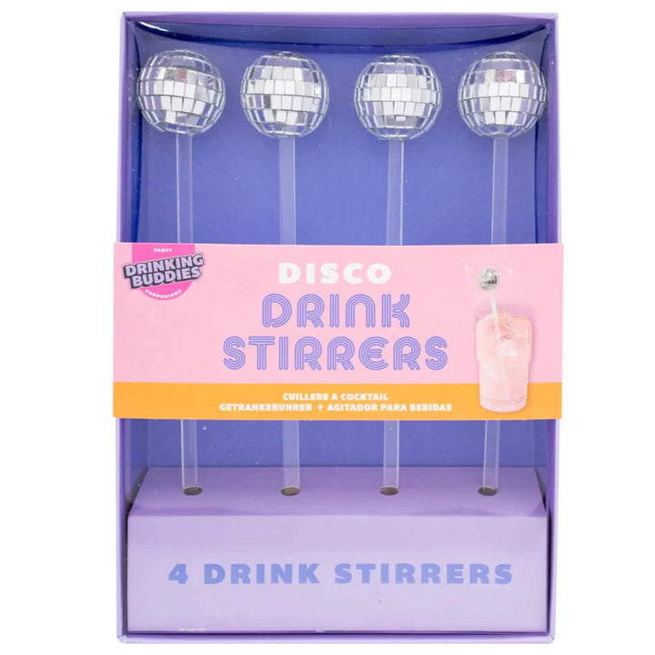 NPW Kitchen & Table Disco Drink Stirrers-4 Pack