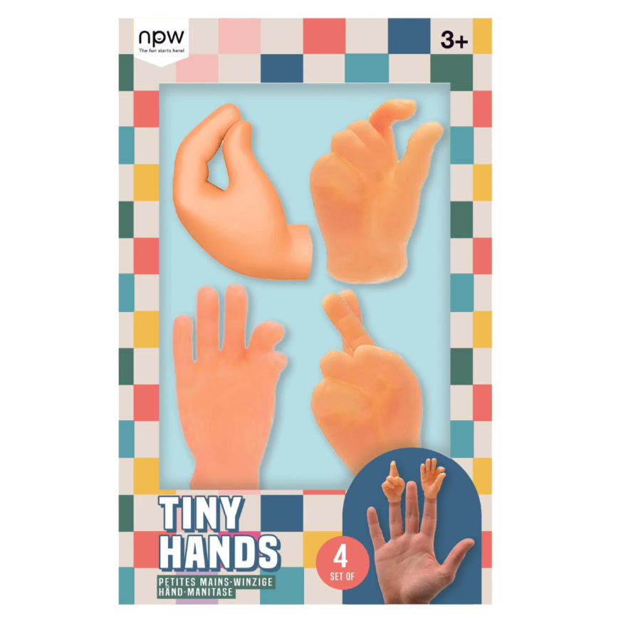 NPW Toy Novelties Set of 4 Tiny Hands