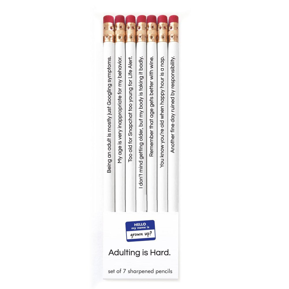 Off the Wagon Shop Office Goods Adulting Is Hard Pencils