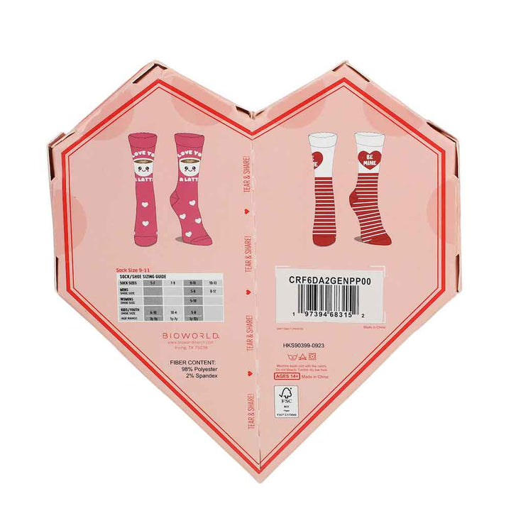Off the Wagon Shop Socks & Tees Valentine's Day Socks - 2 perfect pairs