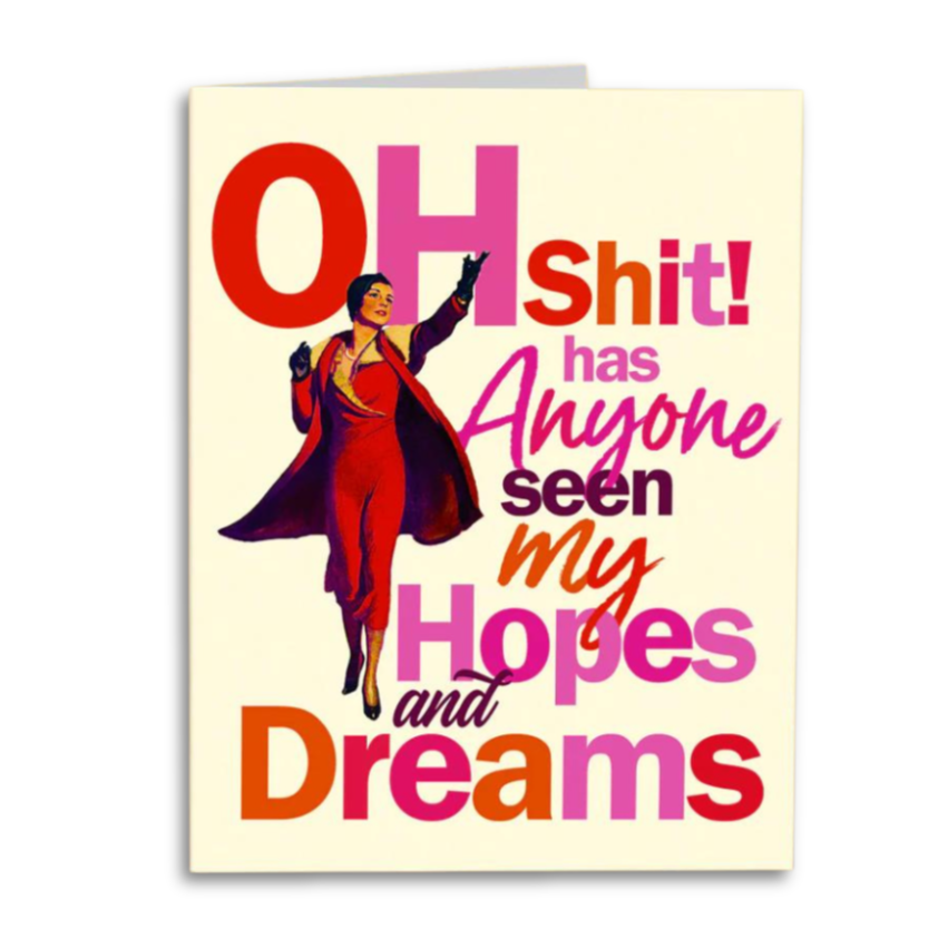Offensive Delightful Greeting Cards Hopes and Dreams Card