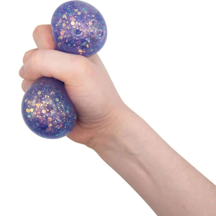 One For Fun Toy Novelties Scrunchems Galaxy Light Up Squish Ball - 1 random color