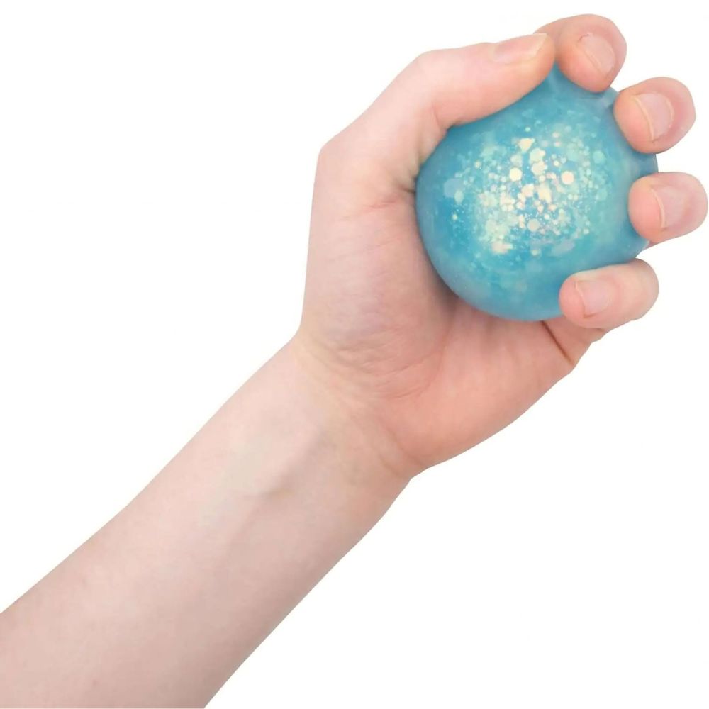 One For Fun Toy Novelties Scrunchems Galaxy Light Up Squish Ball - 1 random color