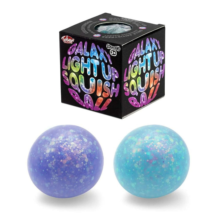 One For Fun Toy Novelties Scrunchems Galaxy Light Up Squish Ball - 1 random color
