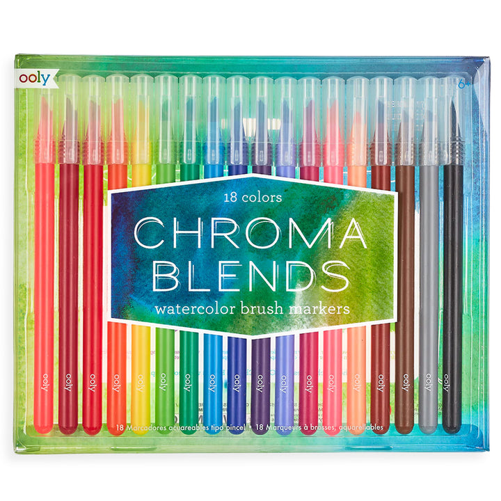 OOLY Arts & Crafts Chroma Blends Watercolor Brush Markers