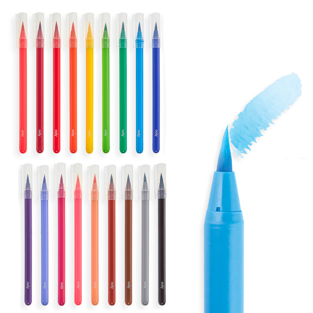 OOLY Arts & Crafts Chroma Blends Watercolor Brush Markers