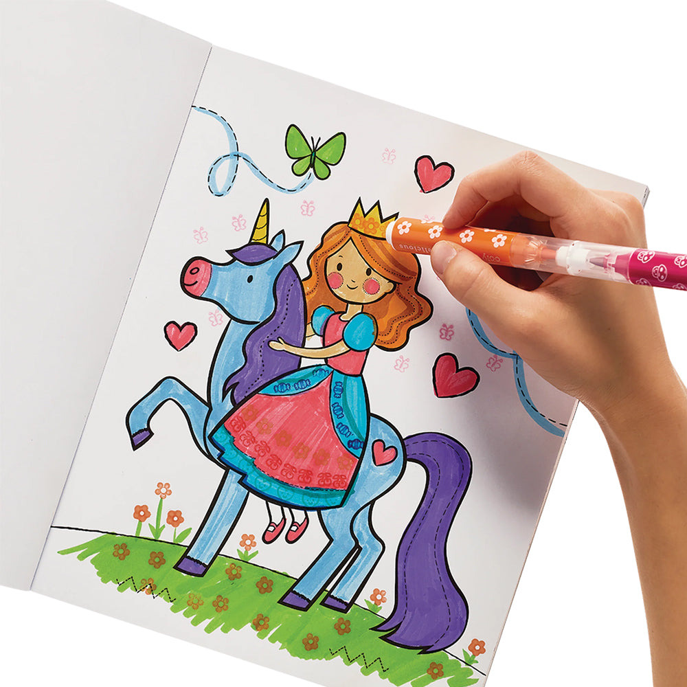 OOLY Arts & Crafts Stampables: Double-Ended Brush & Stamp Markers