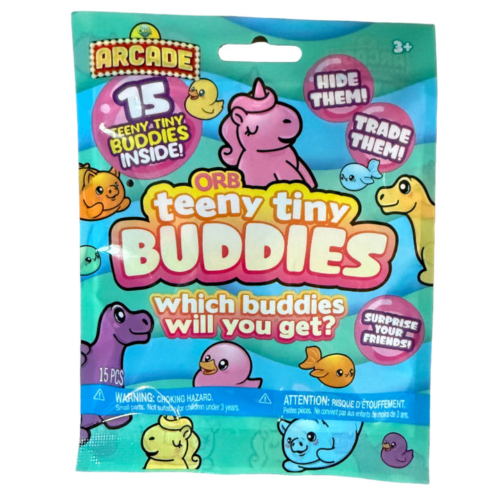ORB Toys Toy Novelties Teeny Tiny Buddies Mystery Animal Blind  Bag - 15 per pack