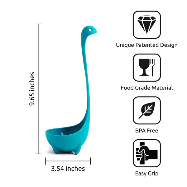 Ototo Kitchen & Table Nessie Ladle Spoon (Turquoise)