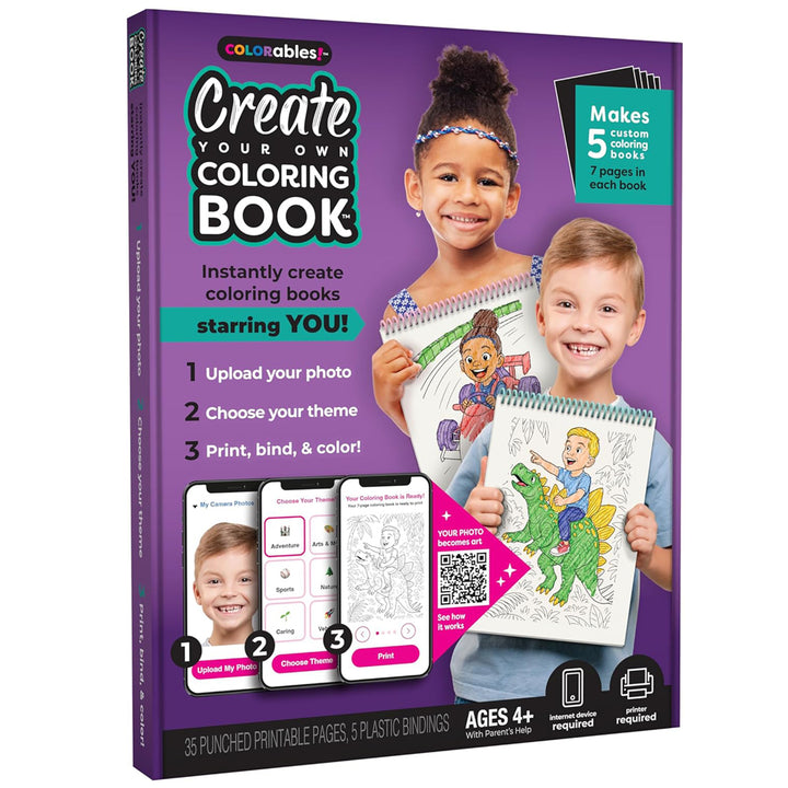Paintable Pictures Arts & Crafts Colorables! Create Your Own Coloring Book