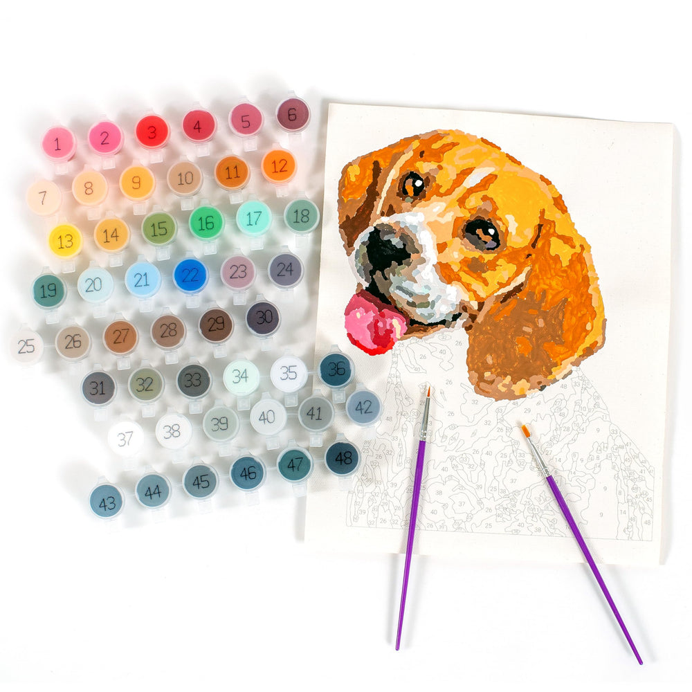Paintable Pictures Arts & Crafts Paint Your Photo By Number | Pets Edition