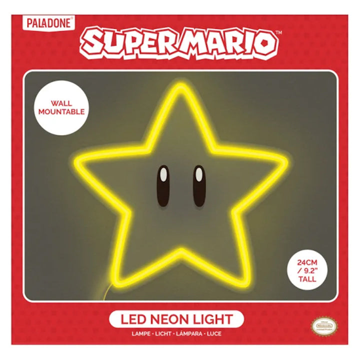 Paladone - first logistics Home Decor Super Star Wall Mountable LED Neon Light