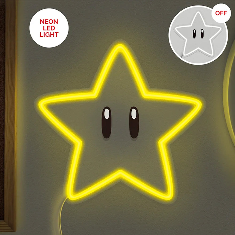 Paladone - first logistics Home Decor Super Star Wall Mountable LED Neon Light