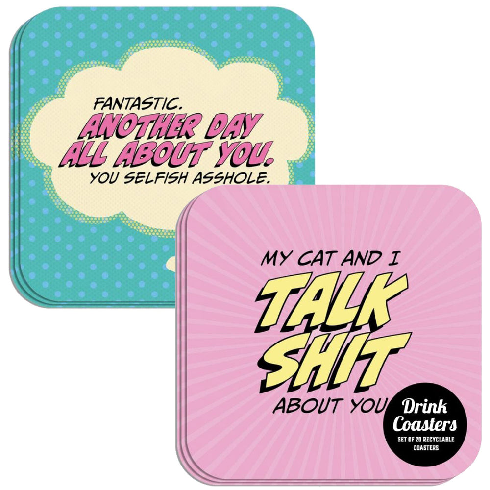 Papersalt Kitchen & Table Pop Life Coaster - Set of 20