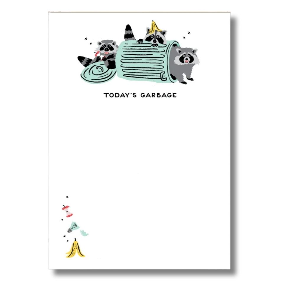 Party of One Office Goods Today's Garbage Raccoons Notepad