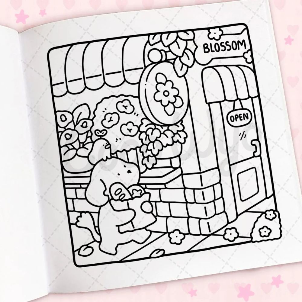 Penguin Random House Books Cozy Cuties Coloring Book
