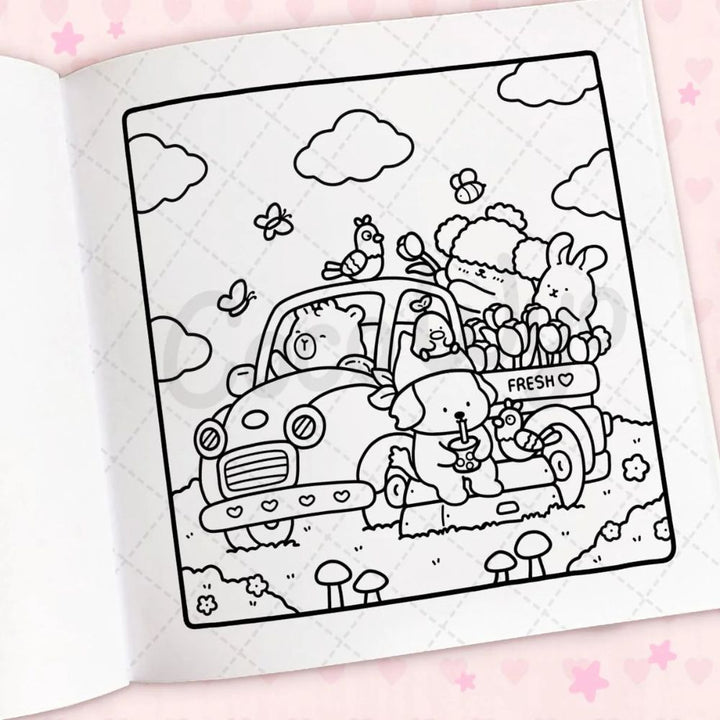 Penguin Random House Books Cozy Cuties Coloring Book