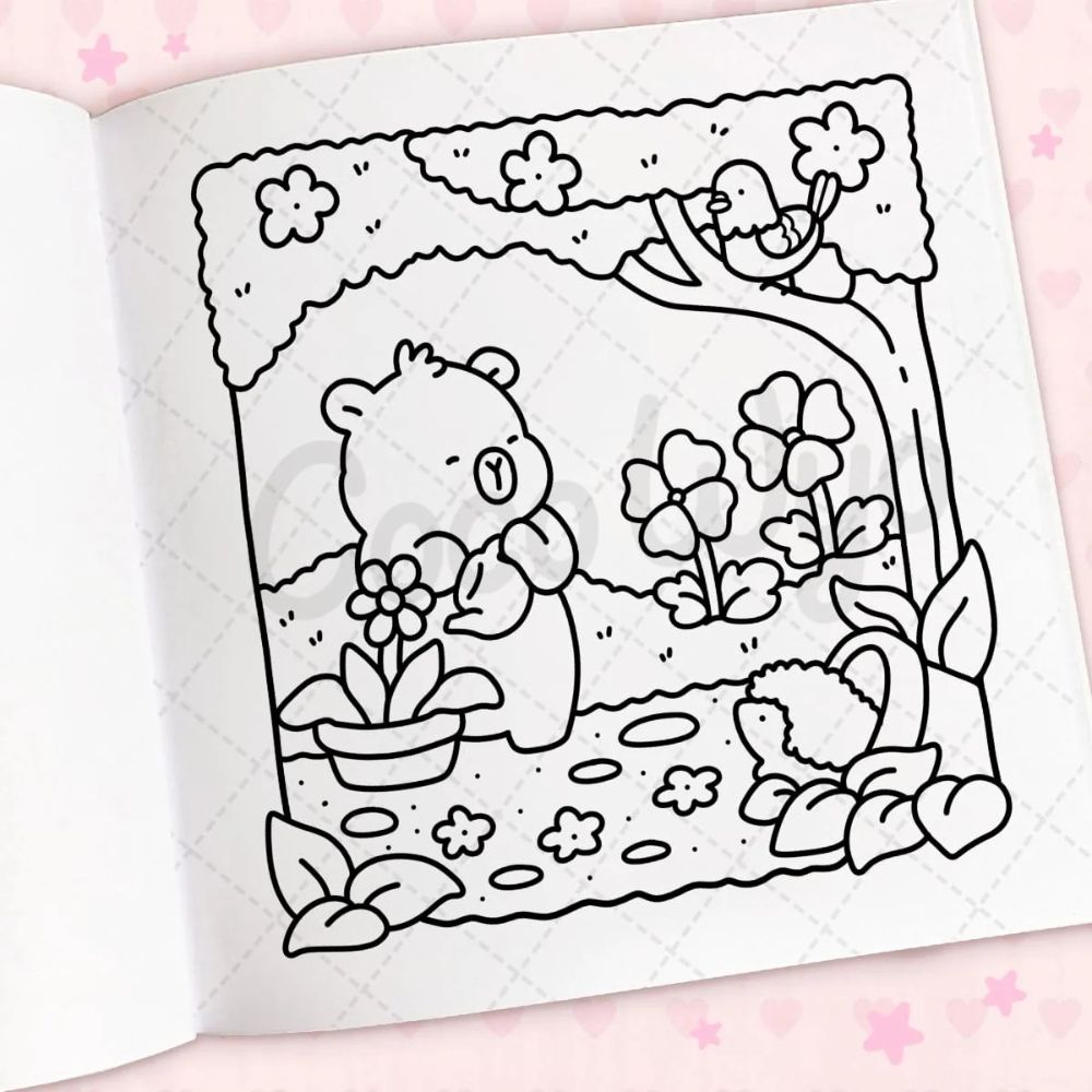 Penguin Random House Books Cozy Cuties Coloring Book